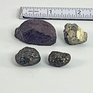 Mixed Mineral Rock Set Jasper Lava Pyrite Small Collection Lot